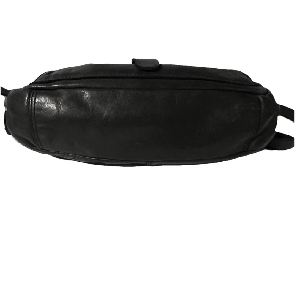 Harbour 2nd Smooth Leather Black “Love Rosi” Multi Compartments Crossbody Bag - Picture 7 of 14